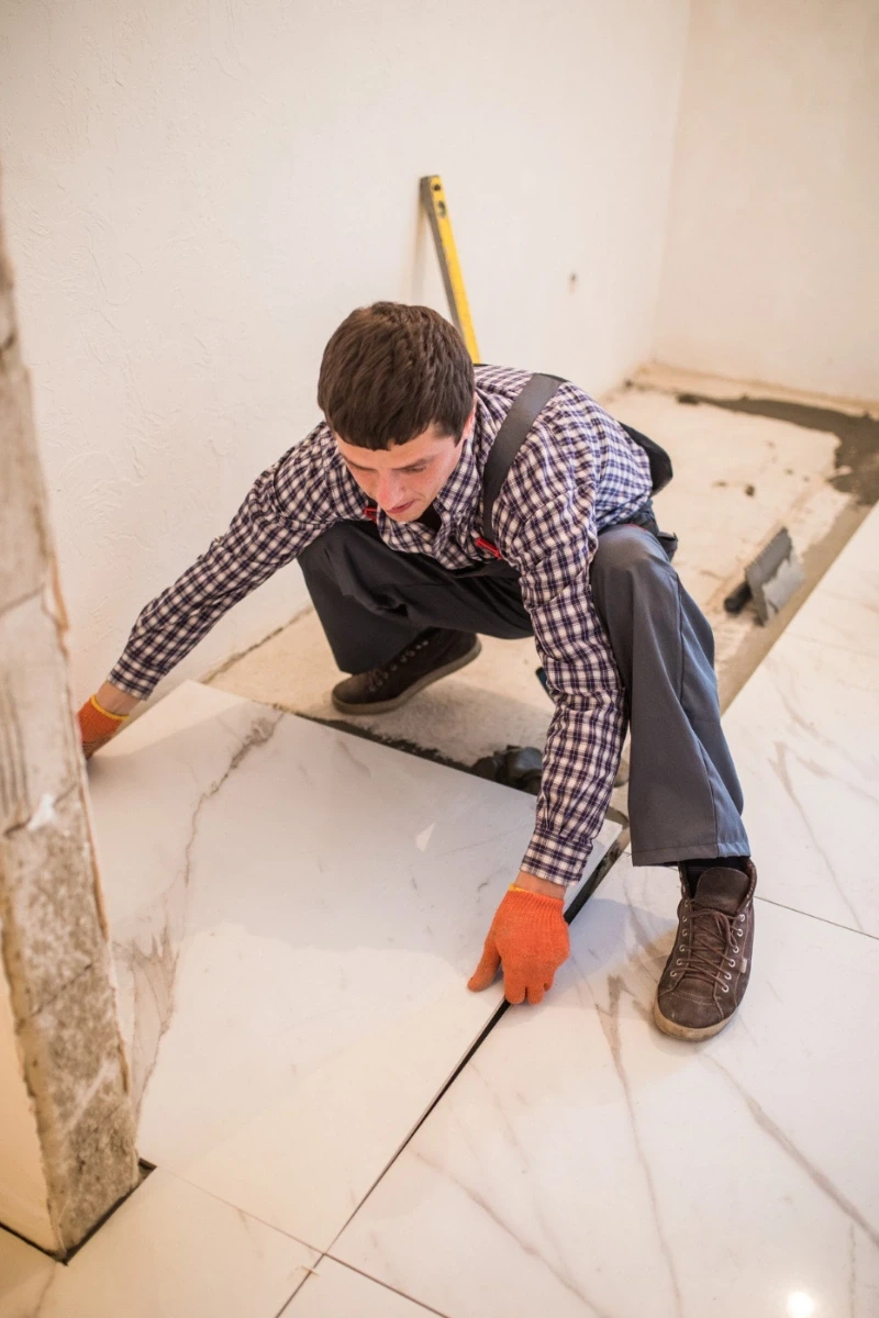 VDF Flooring with Expansion Joints & Grout Filling